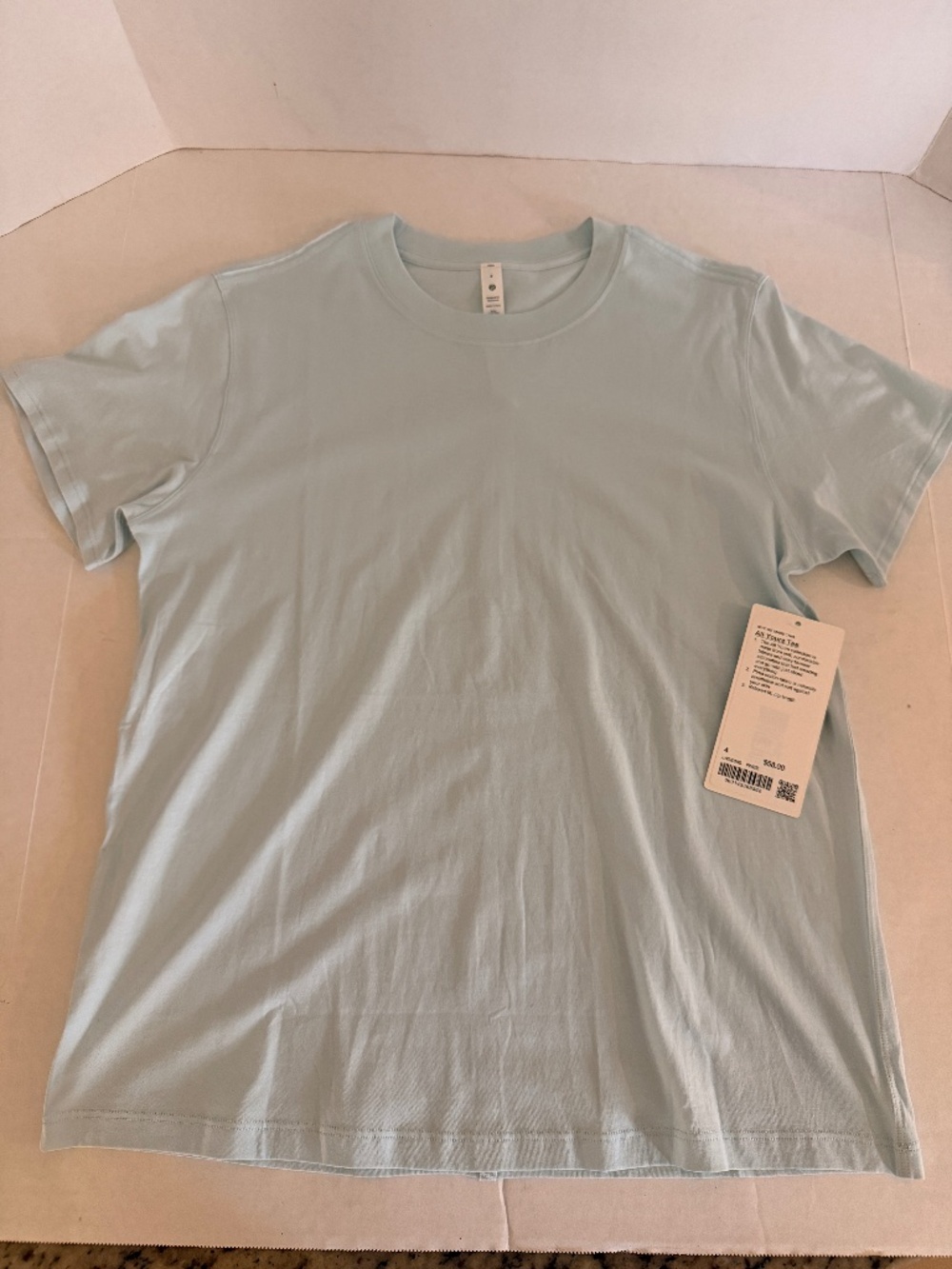 NWT Lululemon All Yours Organize Cotton T-Shirt Powder Blue Size 4
